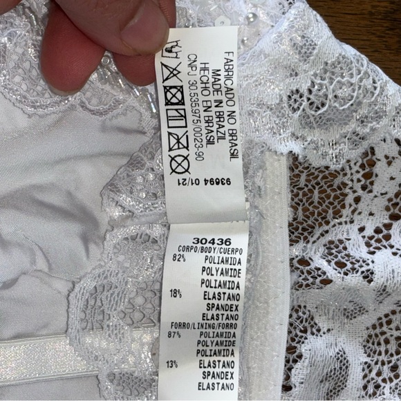 Valisere Women’s Elegant Set Embroidery White Size M - Picture 14 of 16